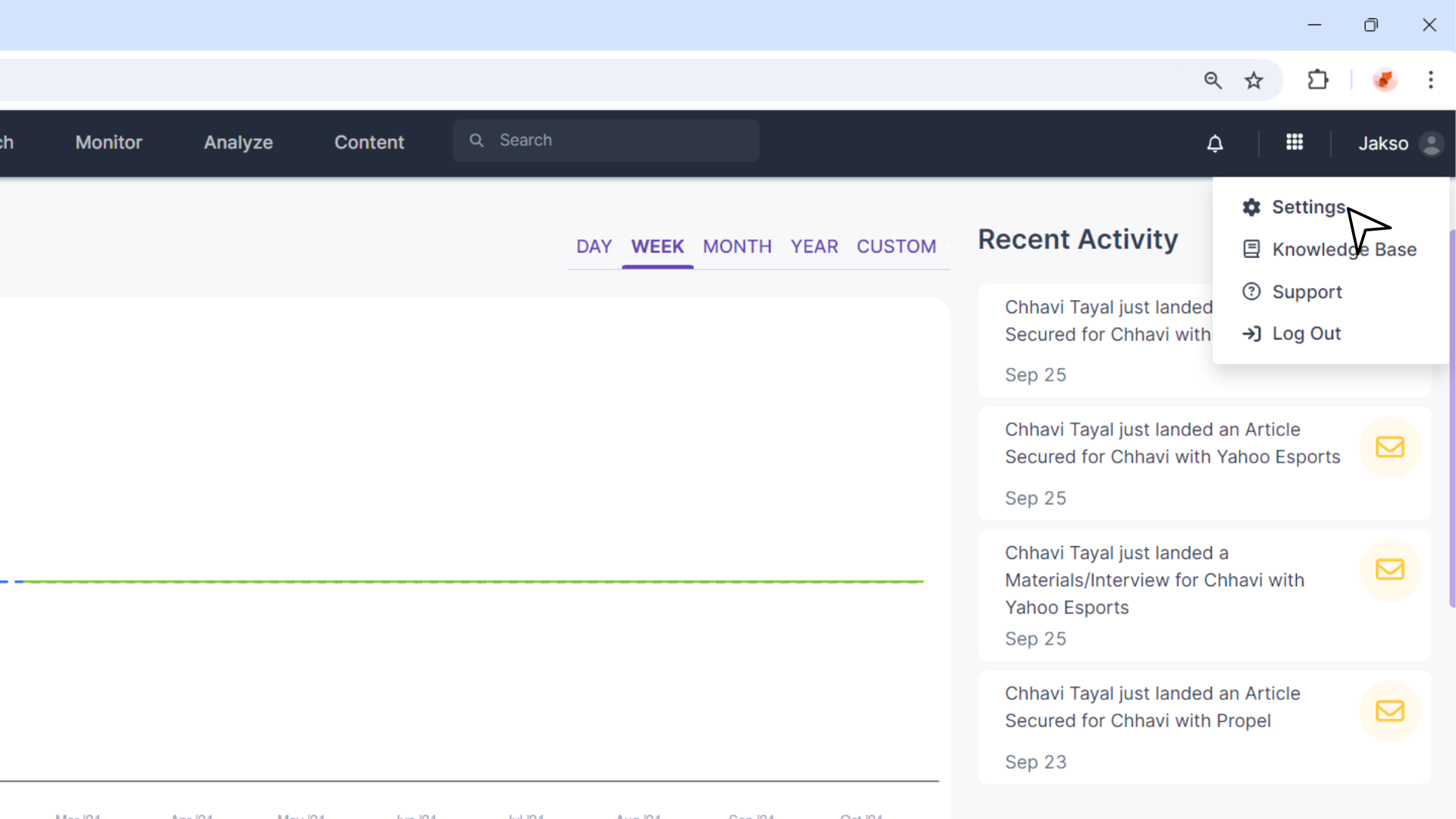 Settings screenshot