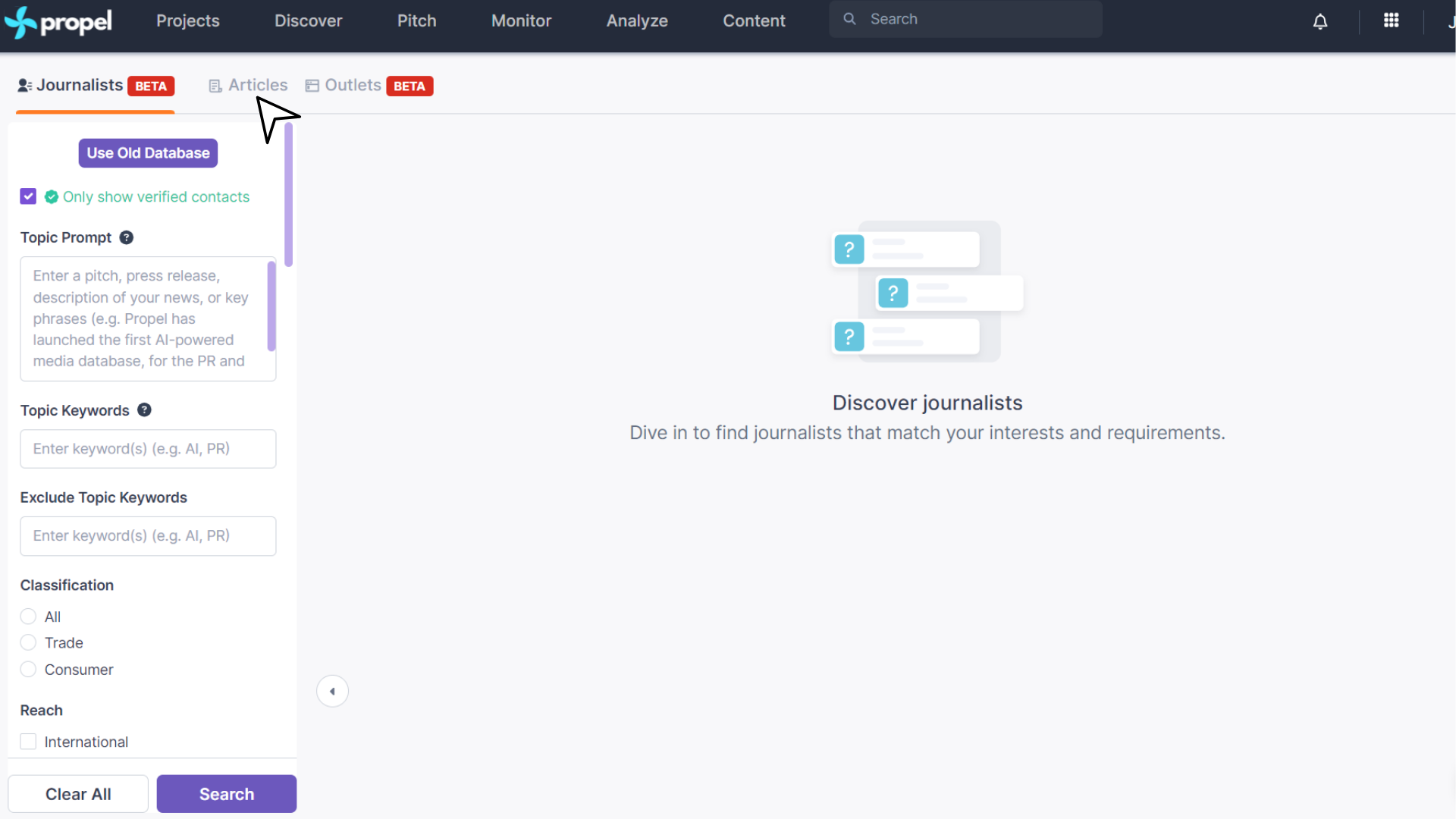 Article Search Step 2